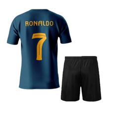 Next Print Ronaldo 7 Jersey| Juventus Jersey| Portugal Jersey| AlNasser Jersey NP0000S307 (with Black Shorts)