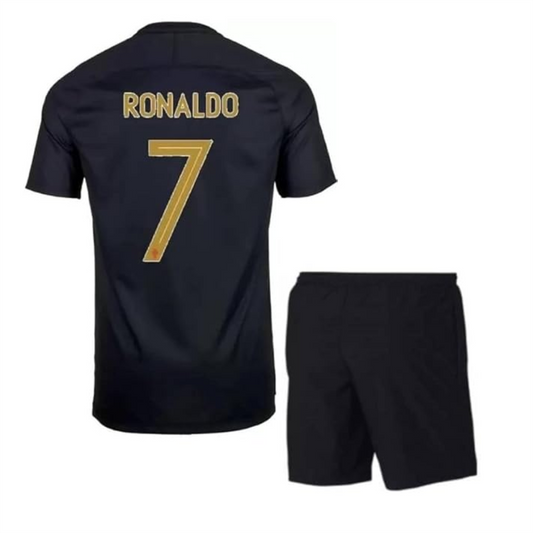 Next Print Ronaldo 7 Jersey| Juventus Jersey| Portugal Jersey| AlNasser Jersey NP0000S309 (with Black Shorts)