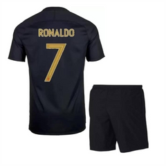 Next Print Ronaldo 7 Jersey| Juventus Jersey| Portugal Jersey| AlNasser Jersey NP0000S309 (with Black Shorts)