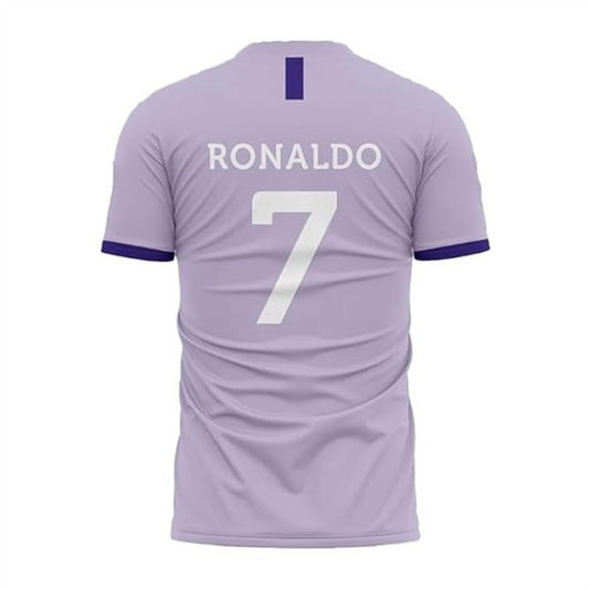 Next Print Ronaldo 7 Jersey| Juventus Jersey| Portugal Jersey| AlNasser Jersey NP0000S313 (with Black Shorts)