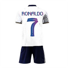 Next Print Ronaldo 7 Jersey| Juventus Jersey| Portugal Jersey| AlNasser Jersey NP0000S321 (with Black Shorts)