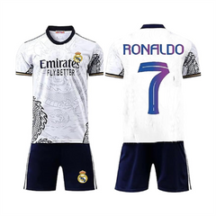 Next Print Ronaldo 7 Jersey| Juventus Jersey| Portugal Jersey| AlNasser Jersey NP0000S321 (with Black Shorts)