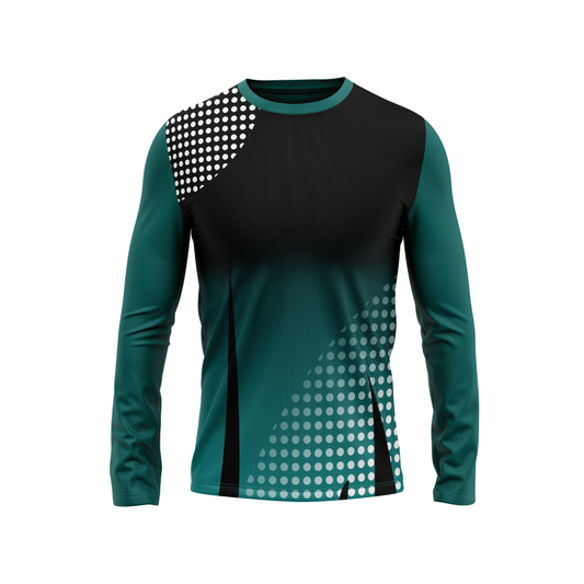 Round Neck Fullsleeve Printed Jersey Green NP00103