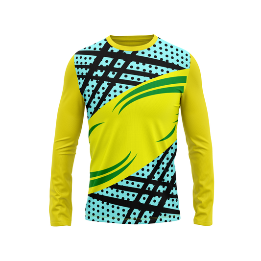 Round Neck Fullsleeve Printed Jersey Yellow NP00127