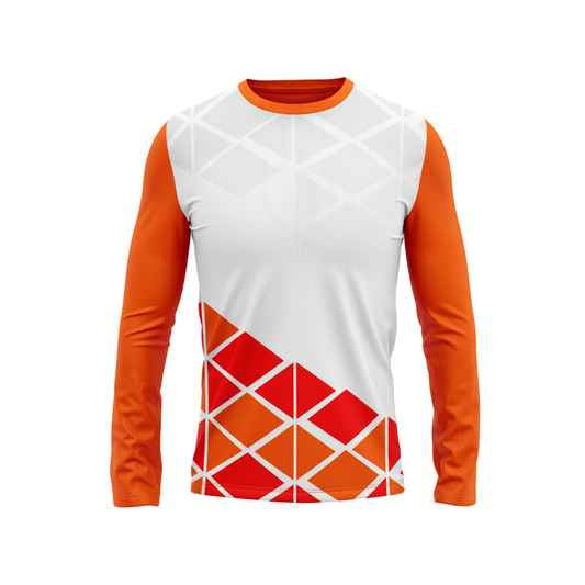 Round Neck Fullsleeve Printed Jersey White NP00129