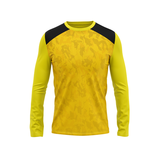 Round Neck Fullsleeve Printed Jersey Yellow NP0021