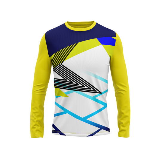 Round Neck Fullsleeve Printed Jersey Yellow NP00240