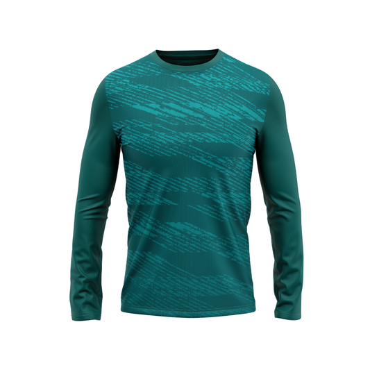 Round Neck Fullsleeve Printed Jersey Green NP002