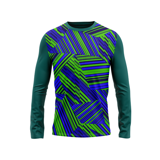 Round Neck Fullsleeve Printed Jersey Green NP0033