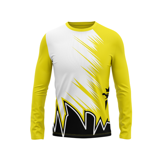 Round Neck Fullsleeve Printed Jersey Yellow NP0059