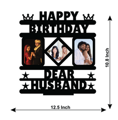 HAPPY BIRTHDAY DEAR HUSBAND STAND FRAME