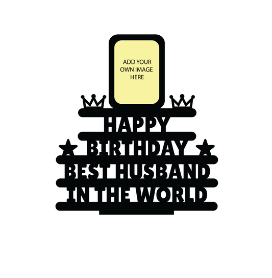 HAPPY BIRTHDAY BEST HUSBAND IN THE WORLD STAND FRAME