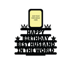 HAPPY BIRTHDAY BEST HUSBAND IN THE WORLD STAND FRAME