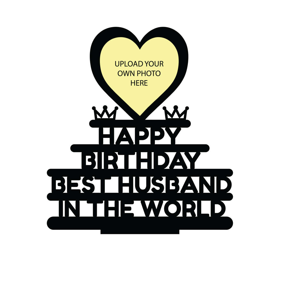 HAPPY BIRTHDAY BEST HUSBAND IN THE WORLD STAND FRAME