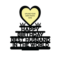 HAPPY BIRTHDAY BEST HUSBAND IN THE WORLD STAND FRAME