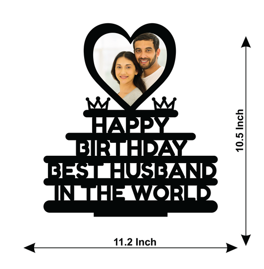 HAPPY BIRTHDAY BEST HUSBAND IN THE WORLD STAND FRAME