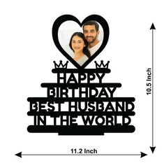 HAPPY BIRTHDAY BEST HUSBAND IN THE WORLD STAND FRAME