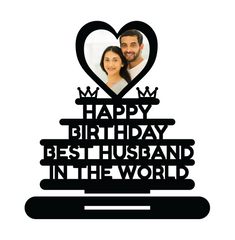 HAPPY BIRTHDAY BEST HUSBAND IN THE WORLD STAND FRAME