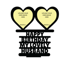 HAPPY BIRTHDAY MY LOVELY HUSBAND STAND FRAME