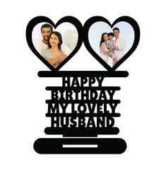 HAPPY BIRTHDAY MY LOVELY HUSBAND STAND FRAME