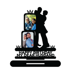 HAPPY BIRTHDAY MY DEAR HUSBAND STAND FRAME