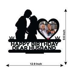 HAPPY BIRTHDAY DEAR HUSBAND STAND FRAME