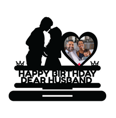 HAPPY BIRTHDAY DEAR HUSBAND STAND FRAME