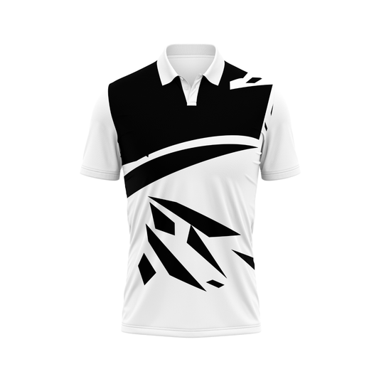 Polo Neck Printed Jersey White NP50000121