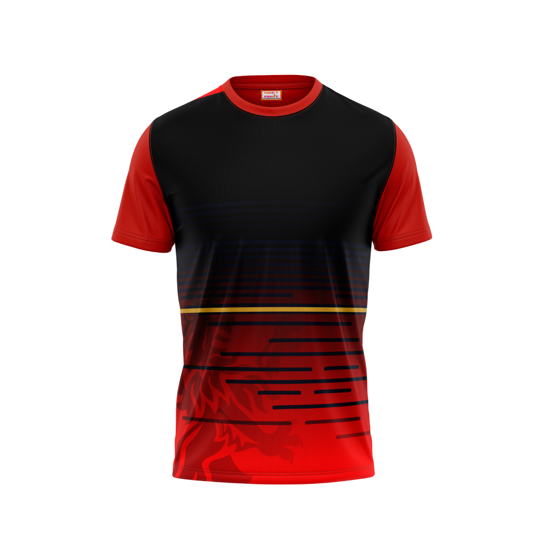 Round Neck Printed Jersey Red NP50000137