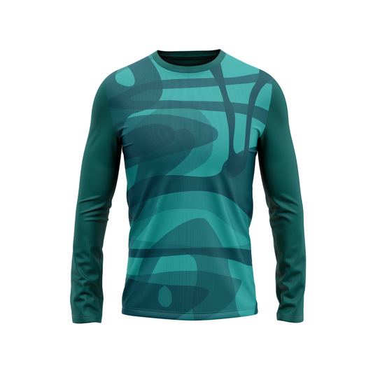 Round Neck Fullsleeve Printed Jersey Green NP50000545