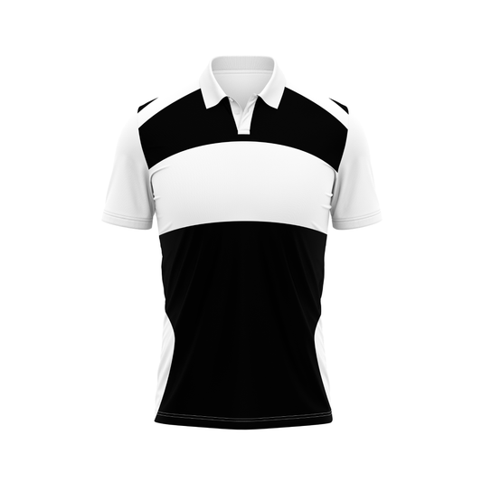 Polo Neck Printed Jersey White NP5000069