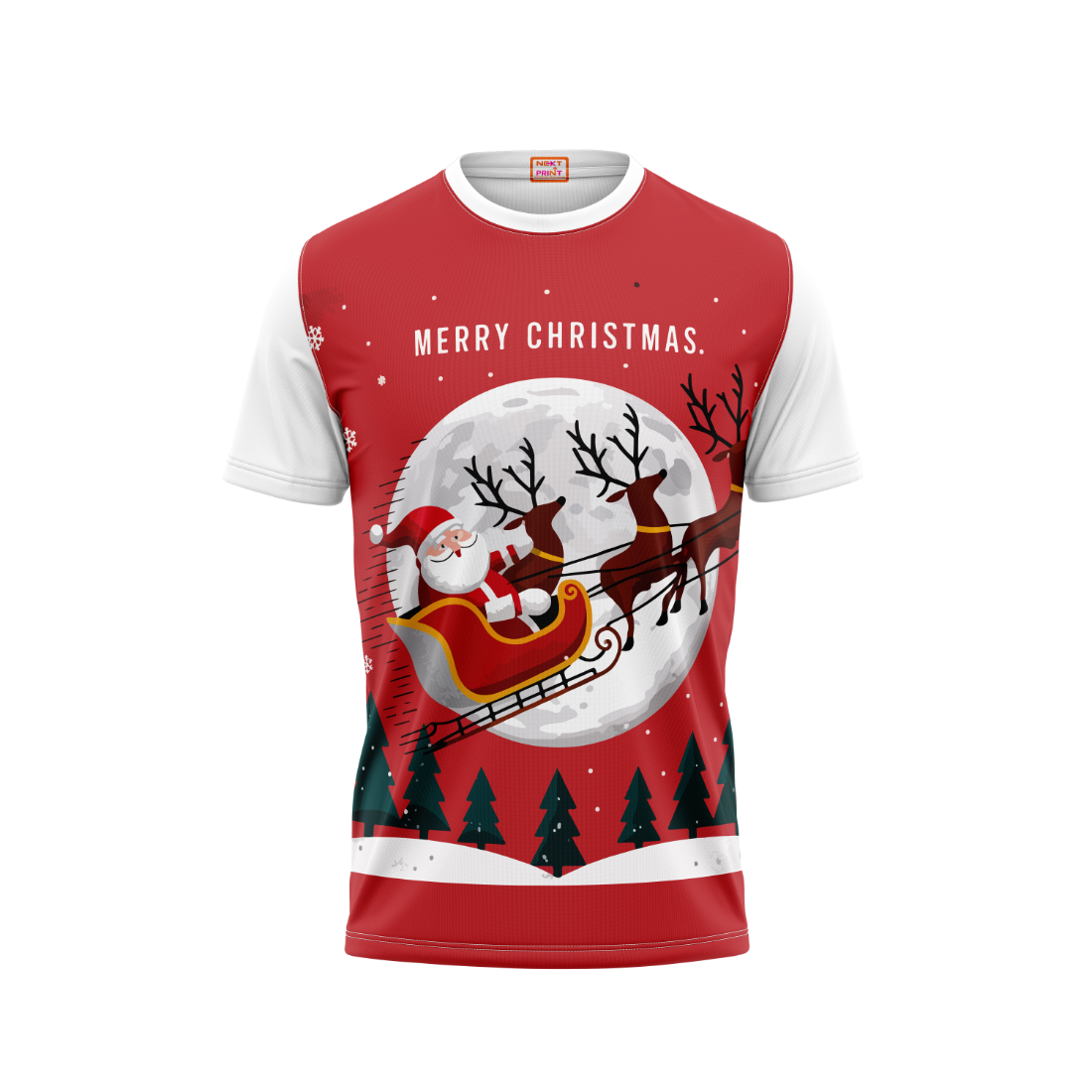 Merry Christmas Printed T-Shirt - NPR0012