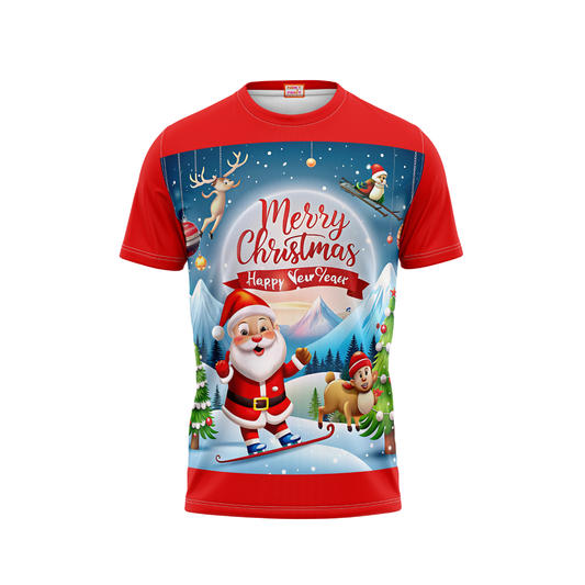 Merry Christmas Printed T-Shirt - NPS0017