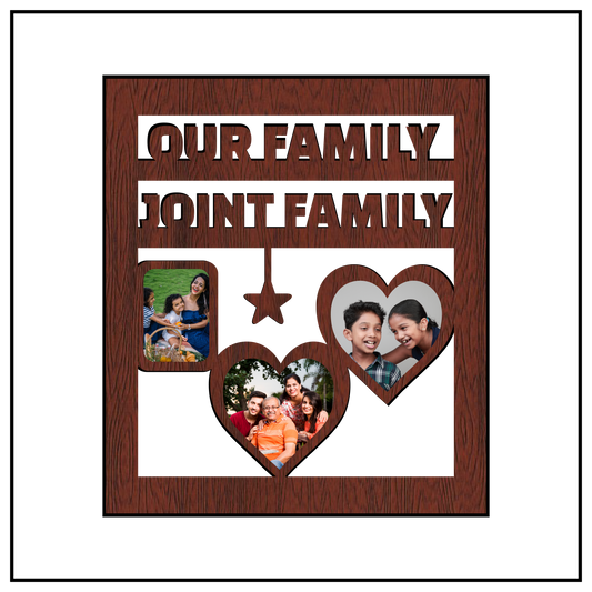 Our Family Joint Family Wall Frame