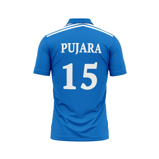 Next Print Chateshwar Pujara Printed India Cricket Training Jersey