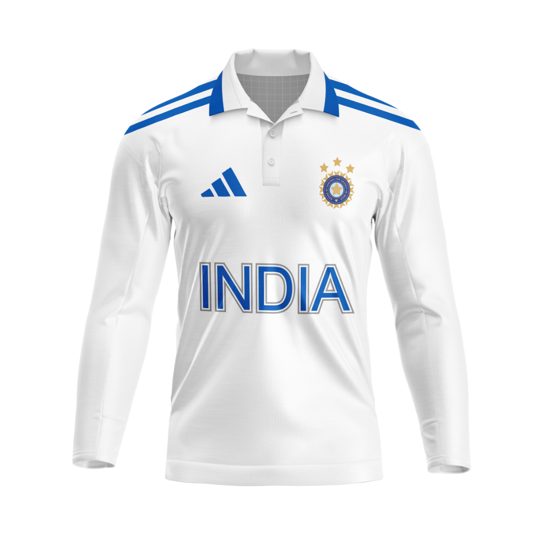 Customised India Test Cricket Team Jersey.