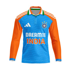 Nextprint Umesh Yadav Printed India Cricket 2024 World Cup Jersey Full Sleeve