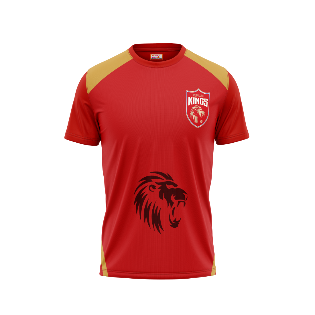 Next Print Ipl Punjab Customisable round neck jersey