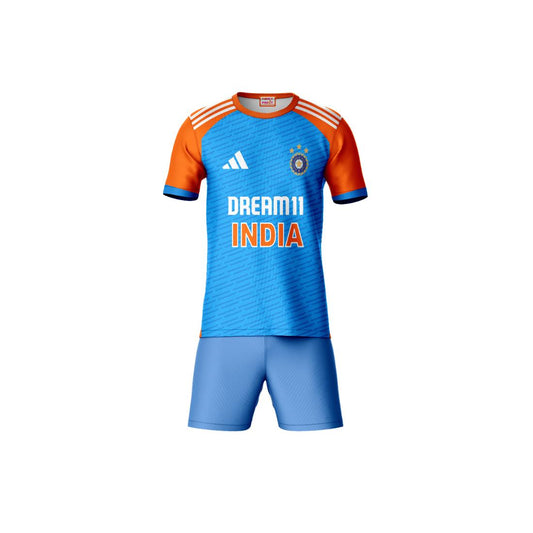 Next Print 2024 Worldcup Ishant Sharma Printed Round Neck Jersey with Shorts