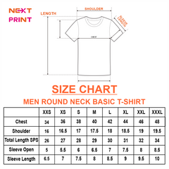 Round Neck Printed Jersey Skyblue NP00229