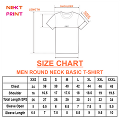 Round Neck Printed Jersey Skyblue NP00177