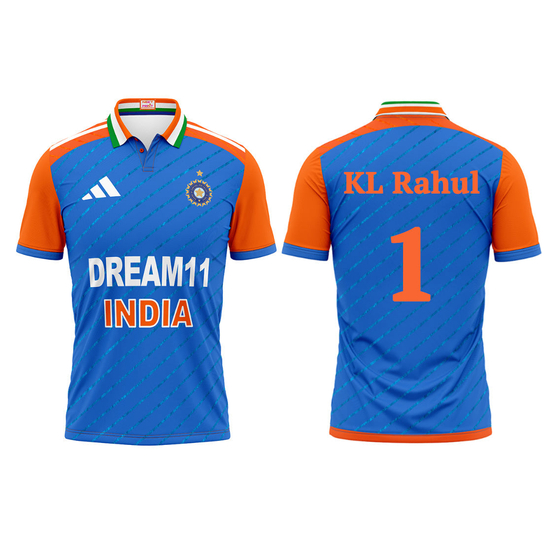 Next Print India Cricket KL Rahul Jersey 2024