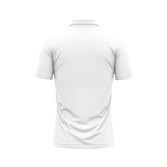 Next Print Customized Polo Neck White Jersey NPTS53