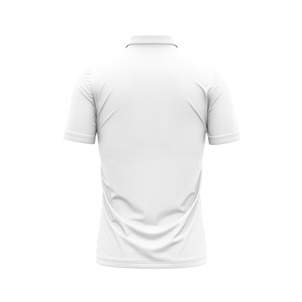 Plain Polo Neck White Tshirt Next Print