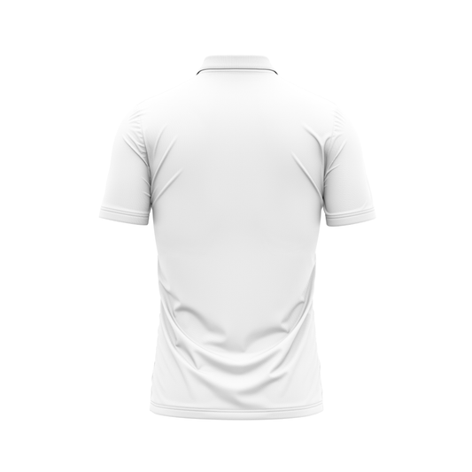 Polo Neck Printed Jersey White NP00210