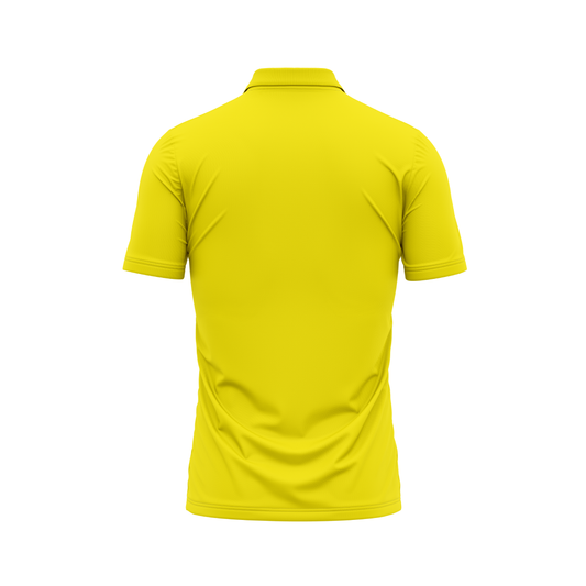 Polo Neck Printed Jersey Yellow NP00107