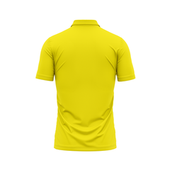 Polo Neck Printed Jersey Yellow NP00107