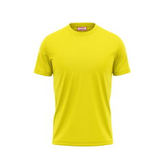 Plain Round Neck Yellow .