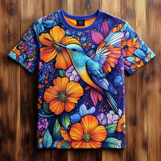 Next Print Colorful-Hummingbird-Floral-T-Shirt.