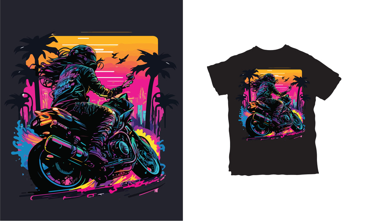 Next Print Motorcycles Design T-Shirts NPMmotorcycle_rider_